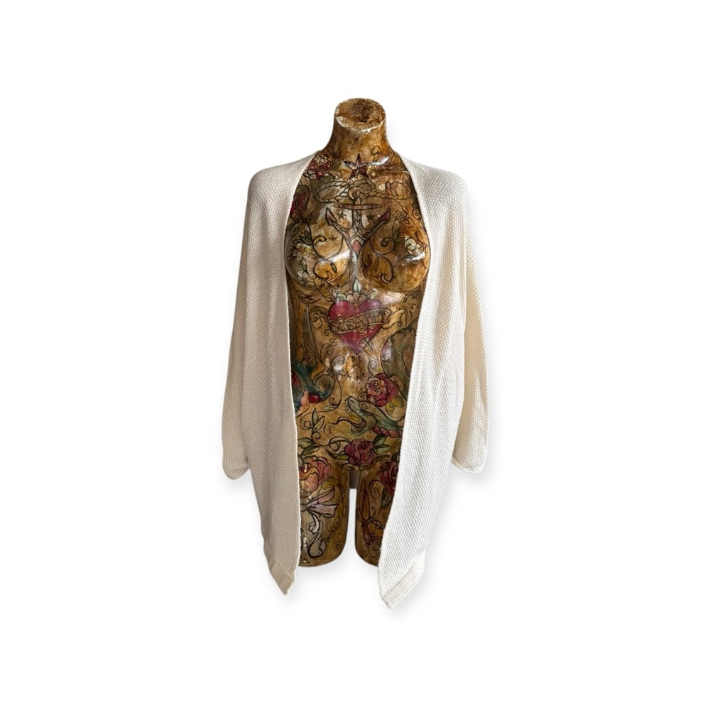 Staccato cardigan sweater long cream medium large